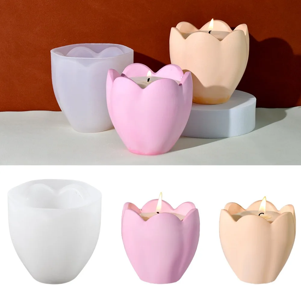 Soap Making Book - Suporte de vela de tulipa, moldes