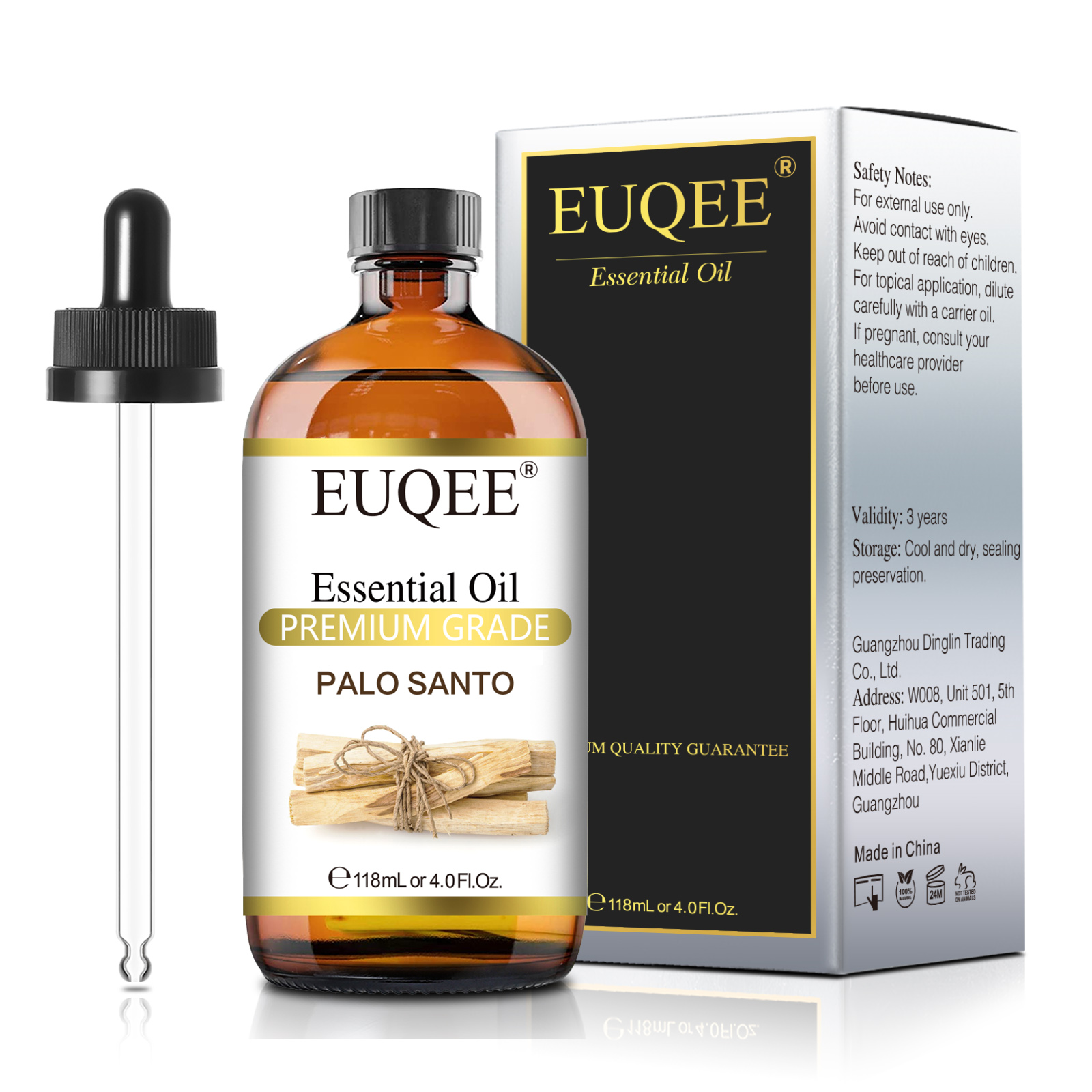 Soap Making Ingredients - EUQEE 118ml Óleo Essencial Palo Santo