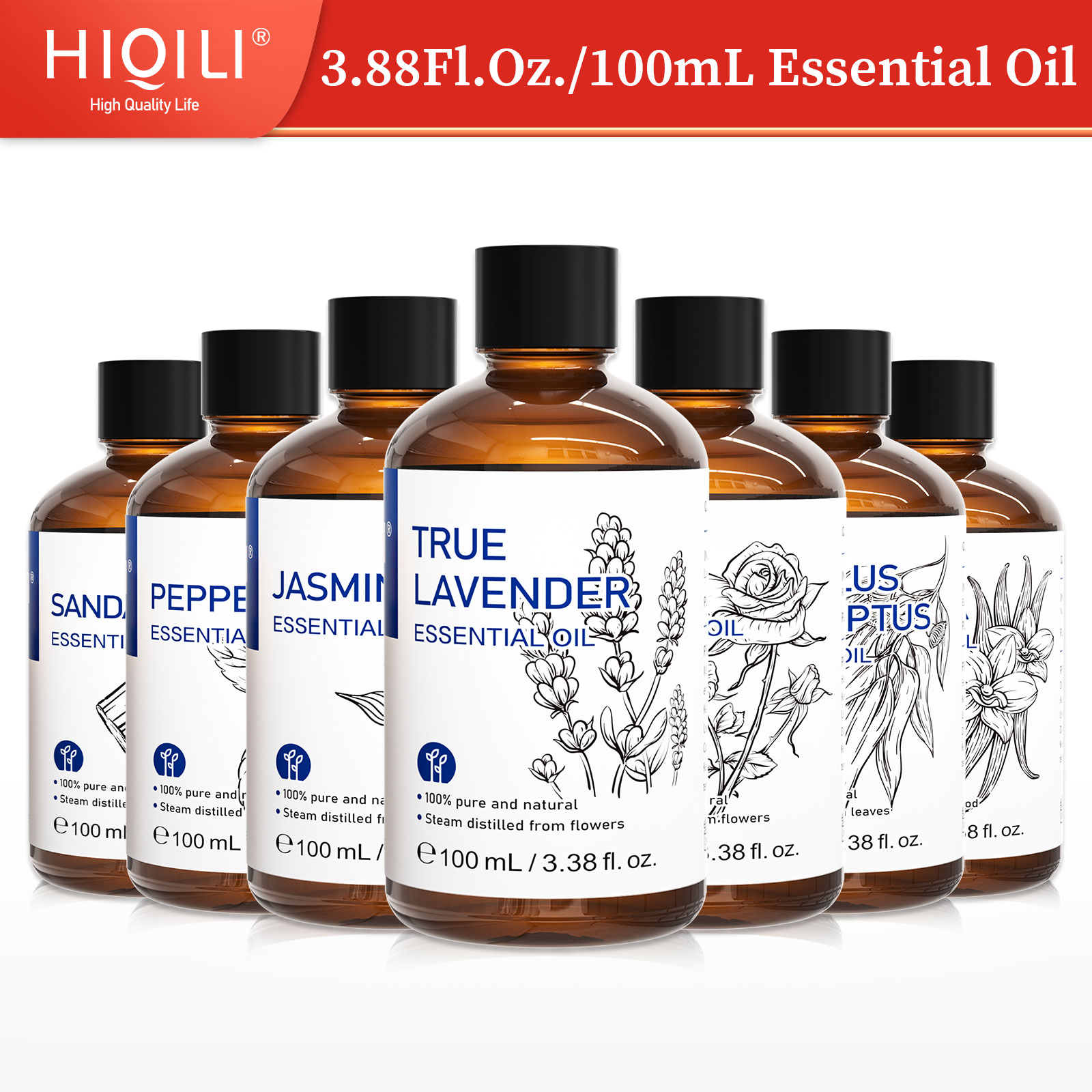 Soap Making Ingredients - Óleo Essencial 100% Natural HIQILI, 100mL,