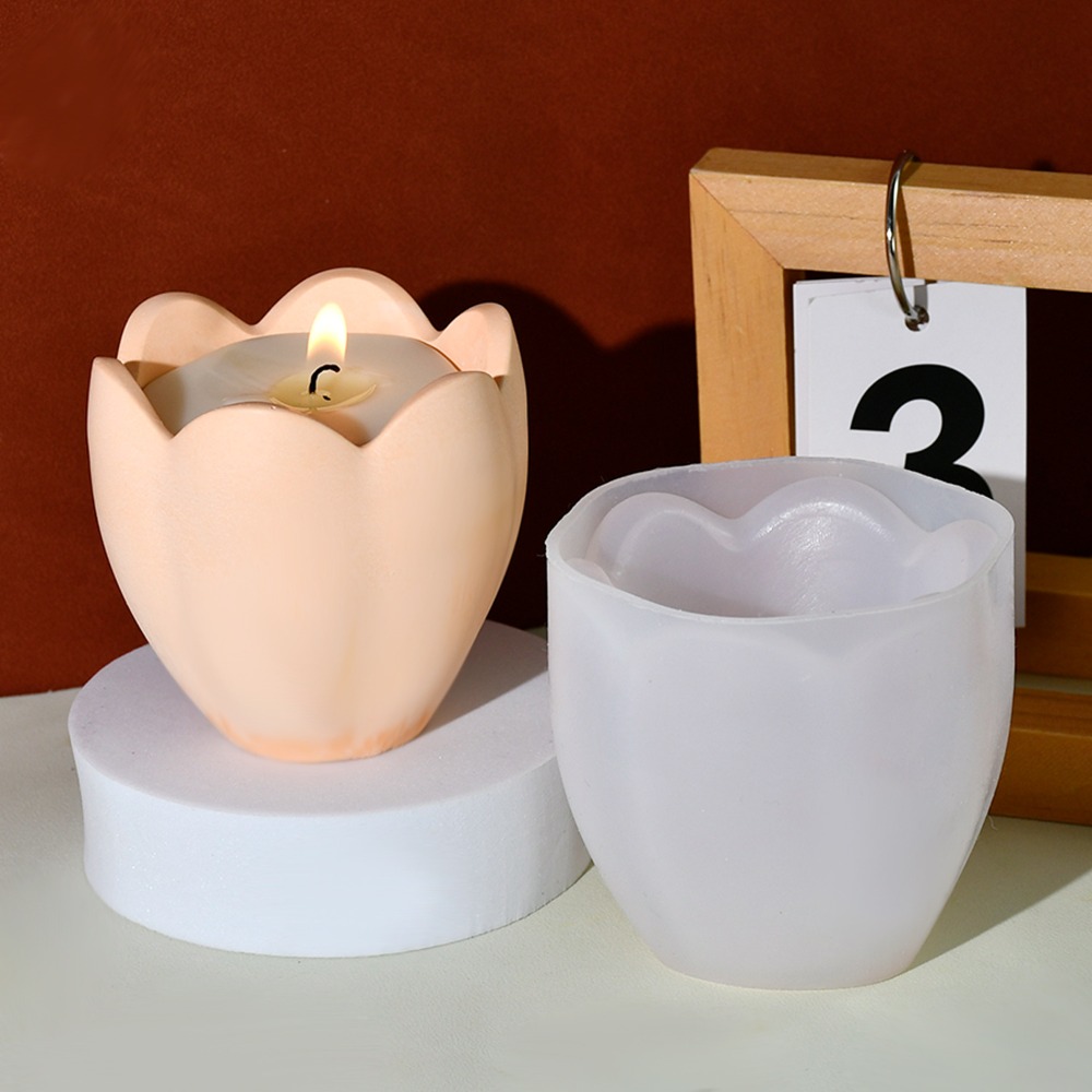 Suporte de vela de tulipa, mol - Soap Making Book avaliação e preço